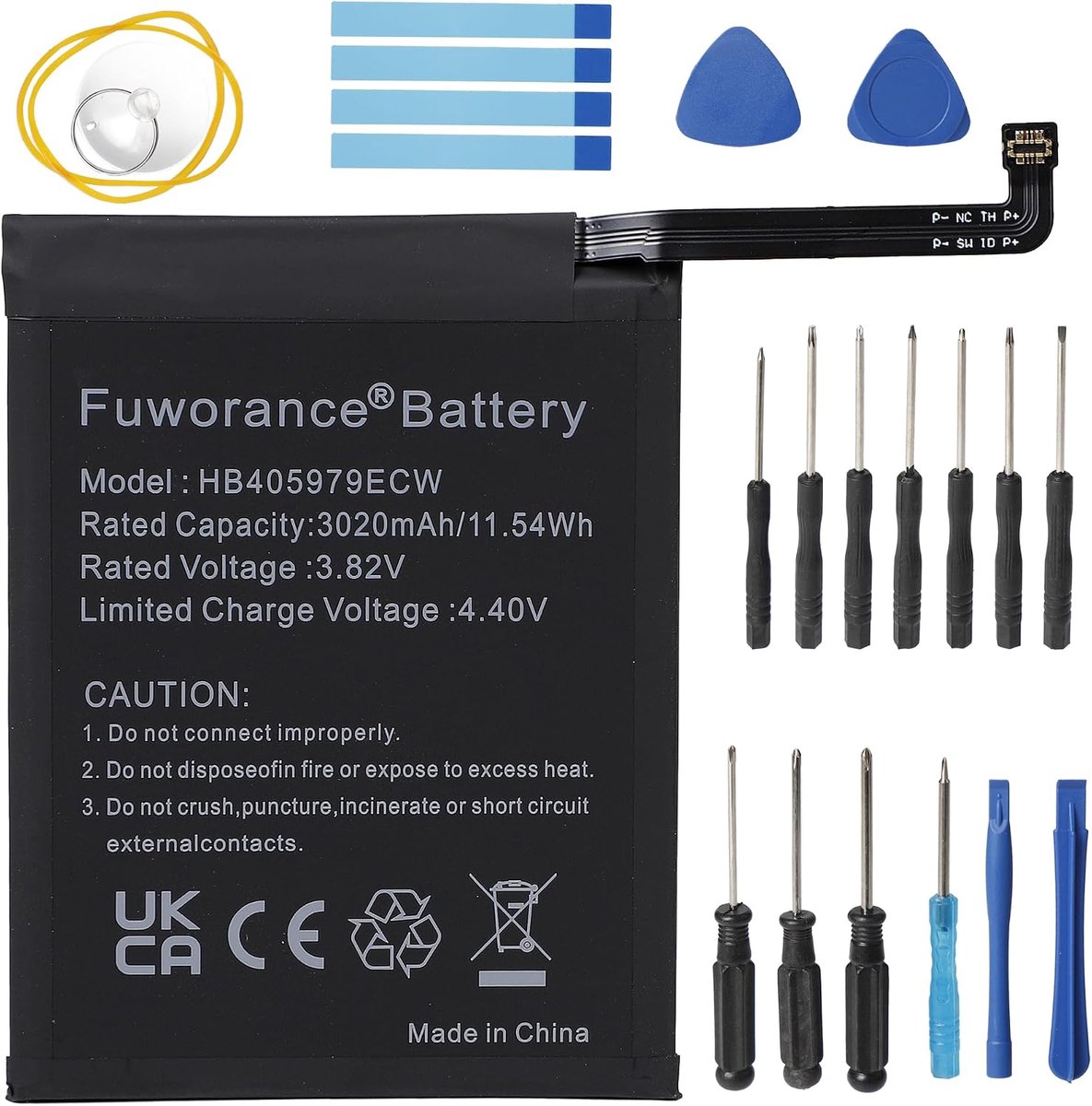 Vervangende batterij 3020mAh 3.82V - compatibel met Huawei Y6/P9 Lite Mini - hoge capaciteit - verlengde gebruiksduur - ShopVlot