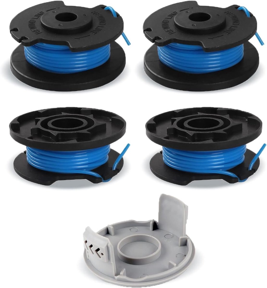 Draadspoelen grastrimmer - 4 stuks - hoogwaardig nylon - ideaal voor Ryobi One+ - ShopVlot
