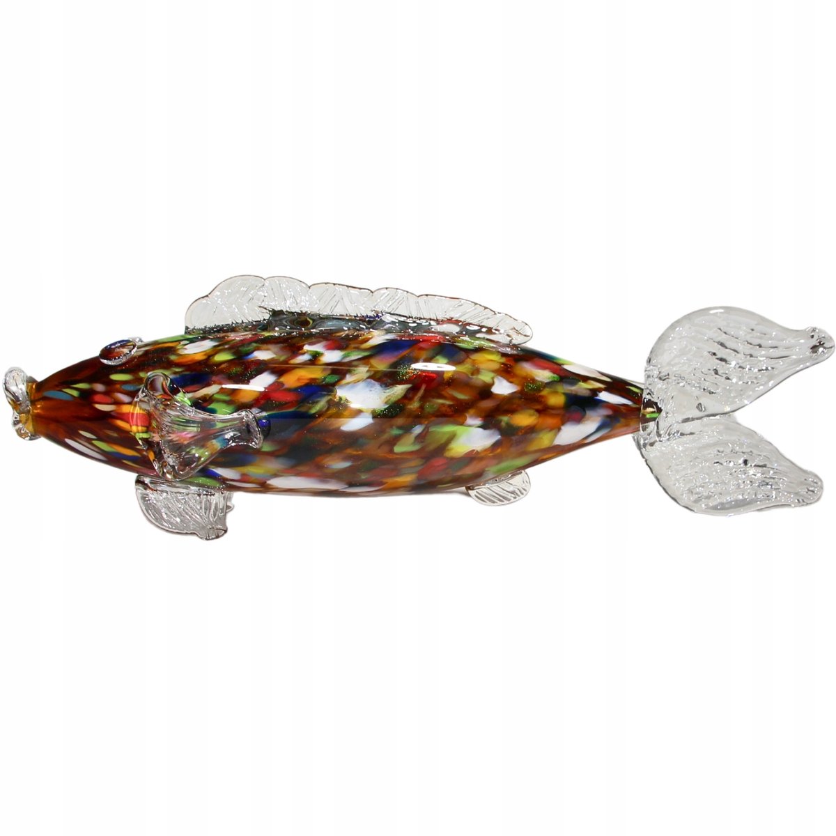 Grote Handgemaakte Glazen Vis Decoratie - Kleurrijk & Uniek (44 cm)