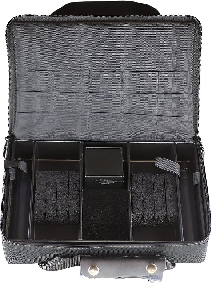 Dart tas - zwart carbon stijl - luxe afwerking - perfect voor onderweg - ShopVlot