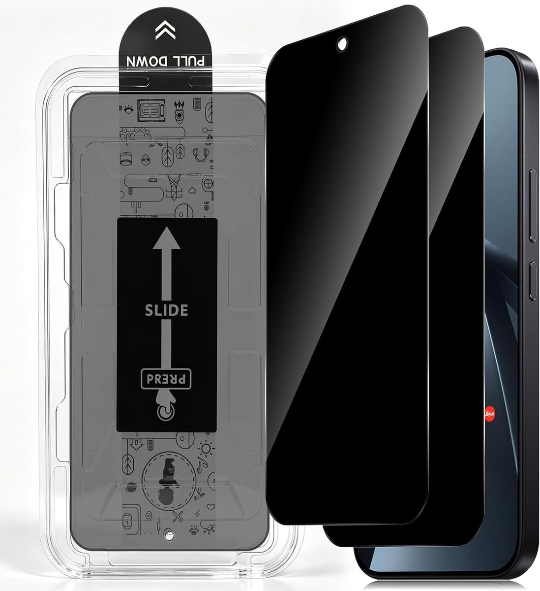 Antispy screen protector voor Xiaomi 17T - 9H gehard glas - volledige film - optimale privacy - ShopVlot