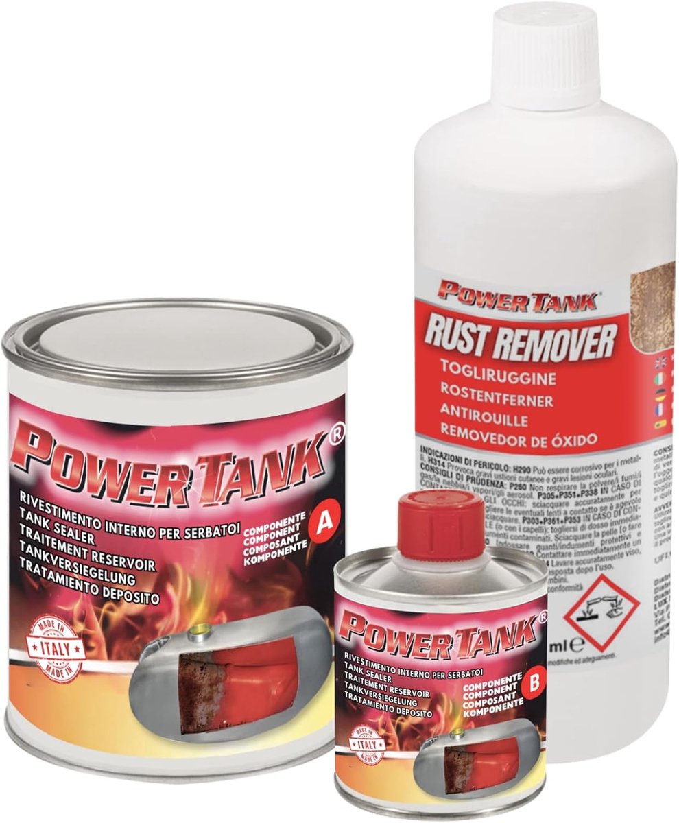Tankbehandeling voor motorfiets - Medium 700 g - Corrosiebescherming - Verwijdert roest en beschermt - ShopVlot