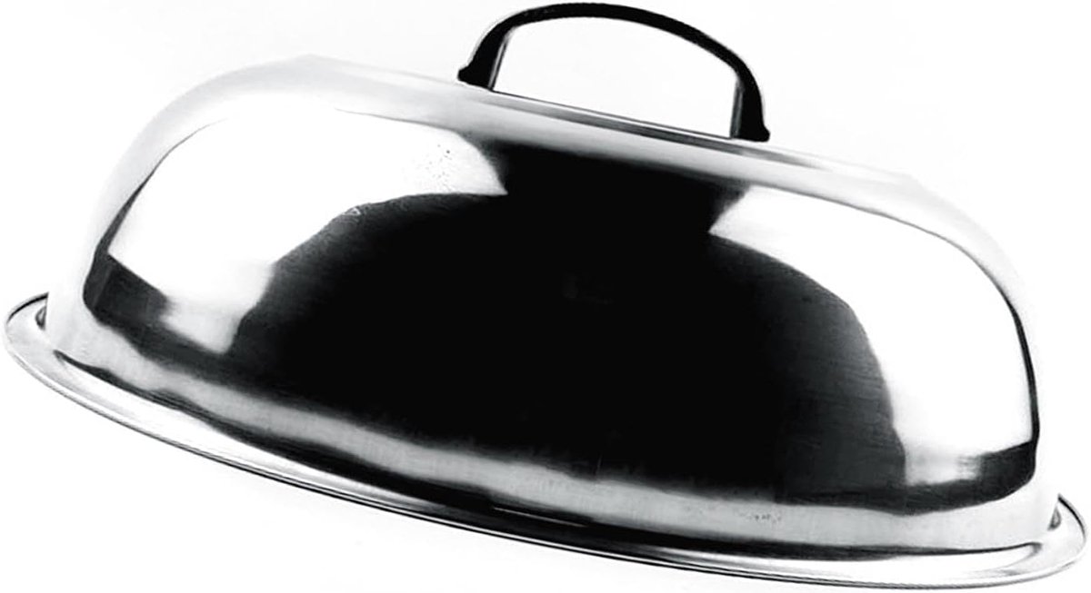 Roestvrijstalen panhoes 32cm - multifunctioneel deksel - ideaal voor koken en stomen - ShopVlot