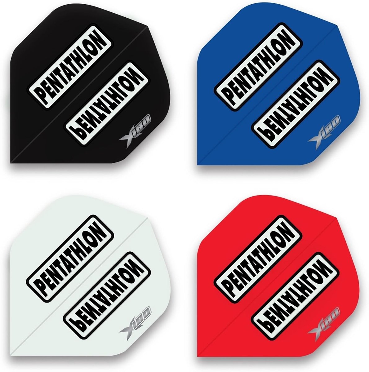 Dart Flights 30 Stuks - HD 180 - Zwart/Rood/Wit/Blauw - Perfect voor dartspelers - ShopVlot