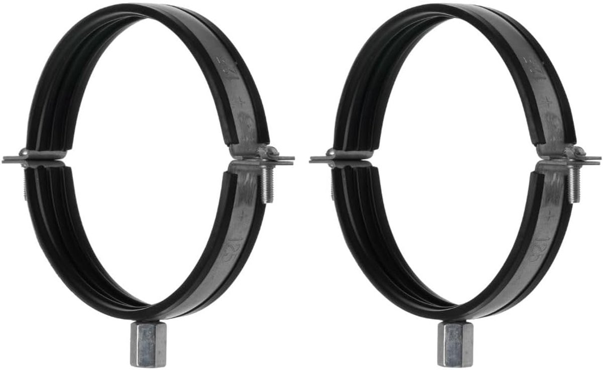 Tubebeugels 125mm - metalen constructie - set van 2 - voor ventilatiebuizen - ShopVlot