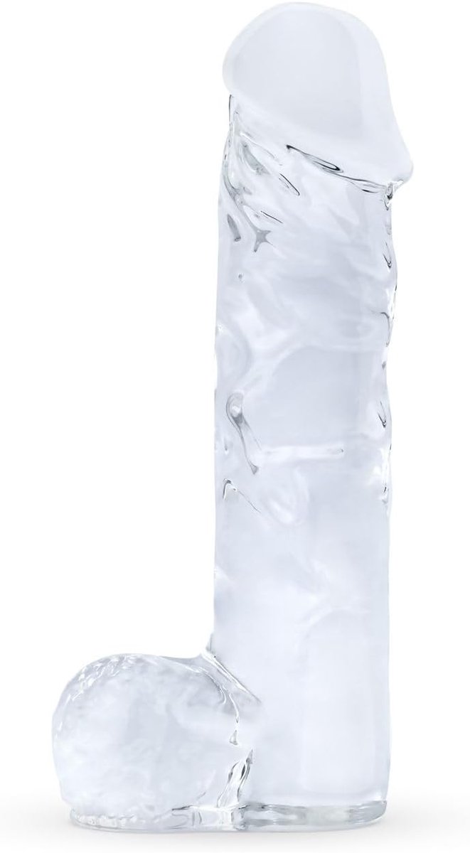 Dildo Realistisch - 29 cm - Glazen variant - Perfect voor temperatuurspel - ShopVlot