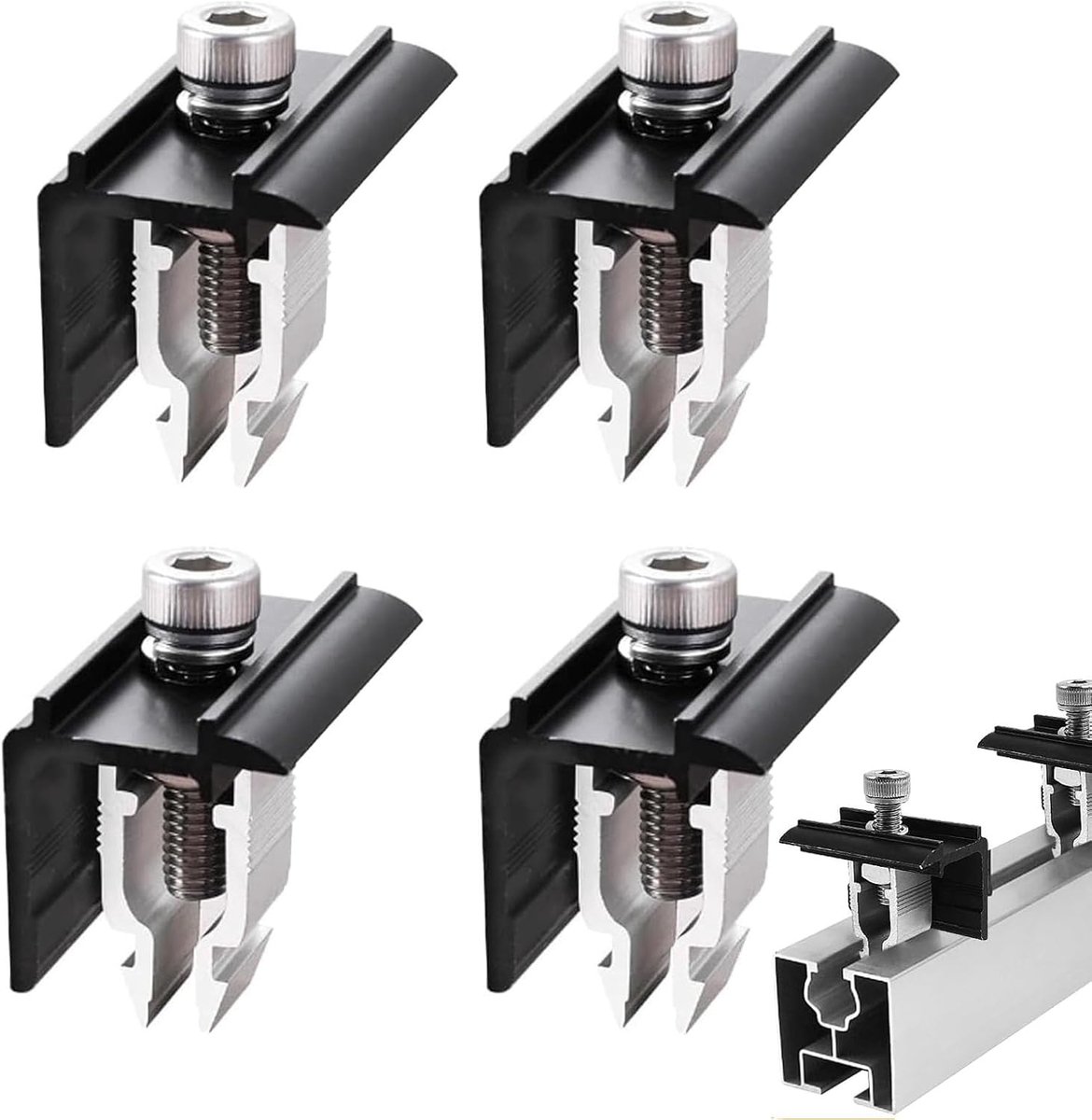 Solar panel houders 30mm - aluminium - UV-bestendig - betrouwbare installatie - ShopVlot