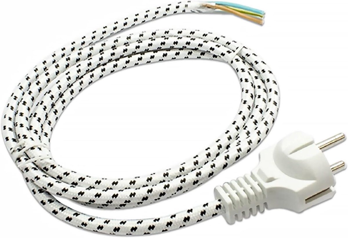 Universele kabel voor kleding 1,5 m - 10 jaar garantie - stevig en betrouwbaar - ideaal voor dagelijks gebruik - ShopVlot
