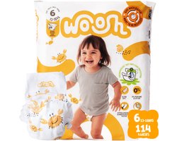 Woosh Maat 6 - Luiers - 114 stuks - 13 tot 18 kg