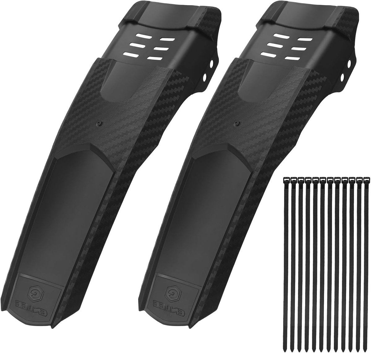 Fietsmodderscherm set 2-delig - MTB spatscherm voor 20-29 inch fietsen - Carbonvezel textuur - ShopVlot