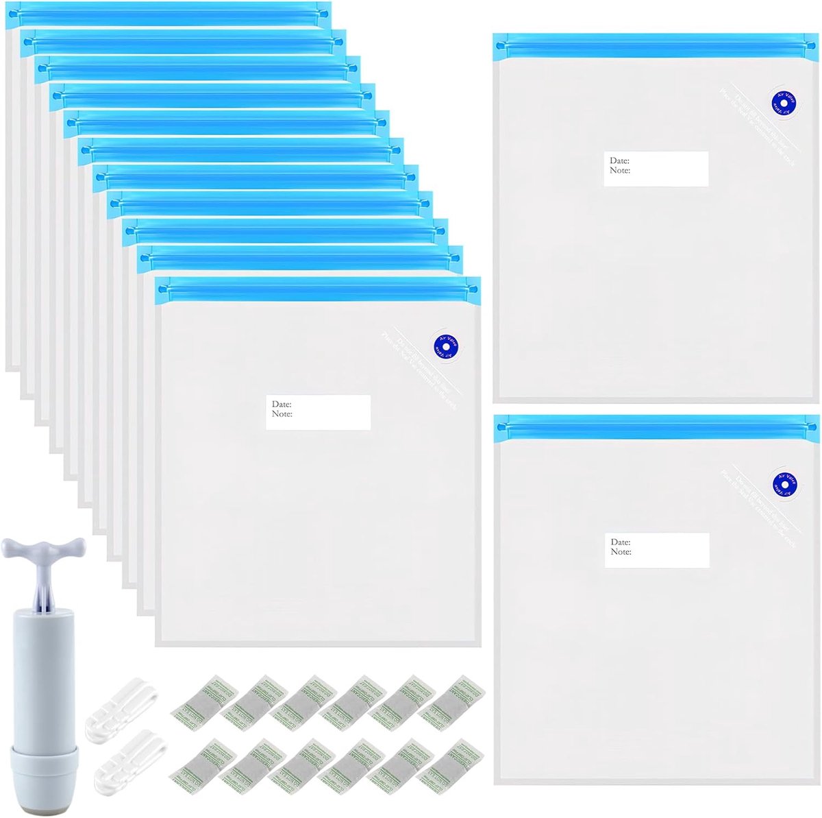 Vacuum Kit 12pcs - 3D Printer Filament - Vochtbestendige Vacuüm Zak - Herbruikbare Opslag voor Filament - ShopVlot