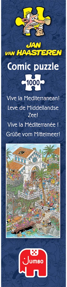 Jan van Haasteren Leve de Middellandse Zee! - Puzzel 1000 stukjes volwassenen - Legpuzzels — afbeelding 3