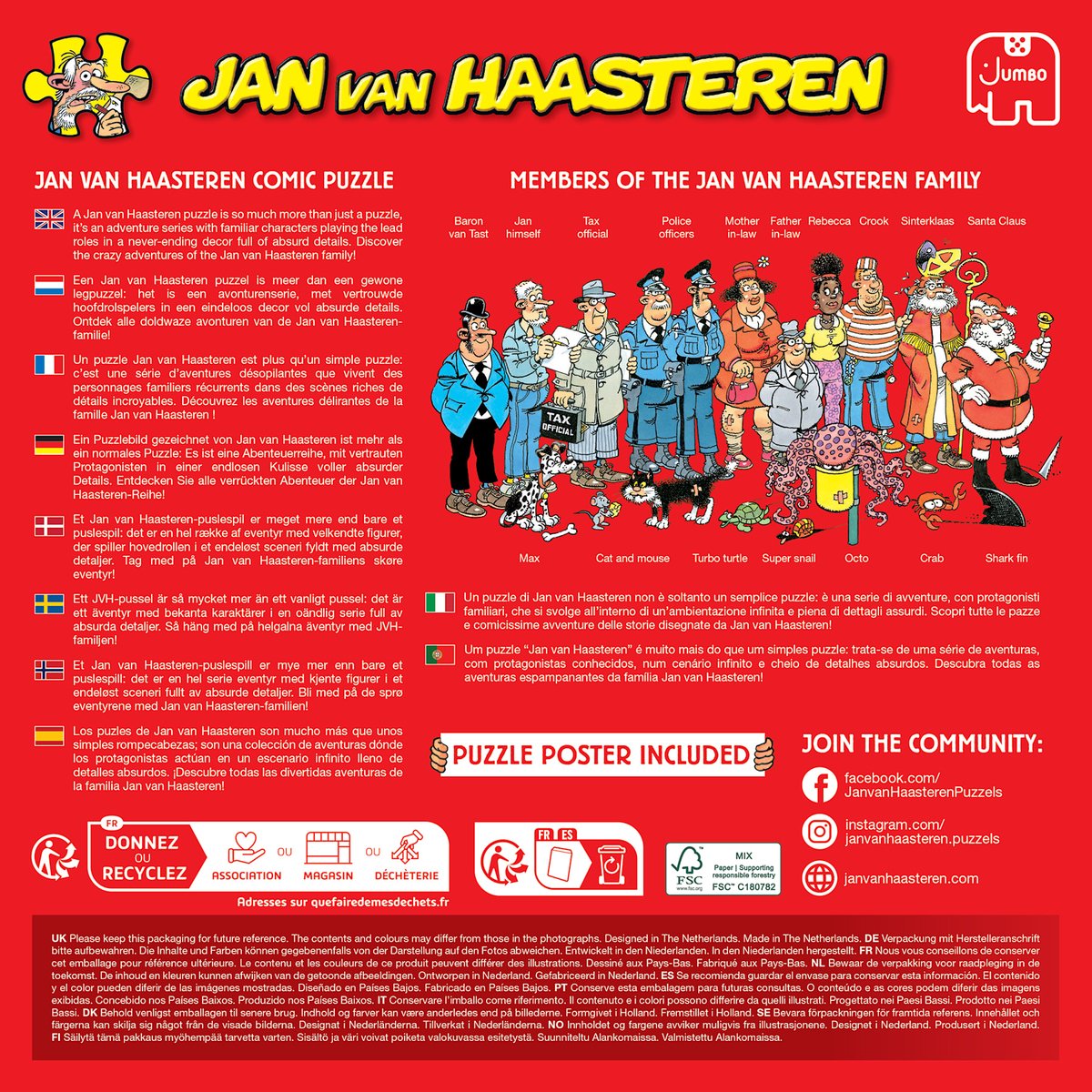 Jan van Haasteren Leve de Middellandse Zee! - Puzzel 1000 stukjes volwassenen - Legpuzzels — afbeelding 7