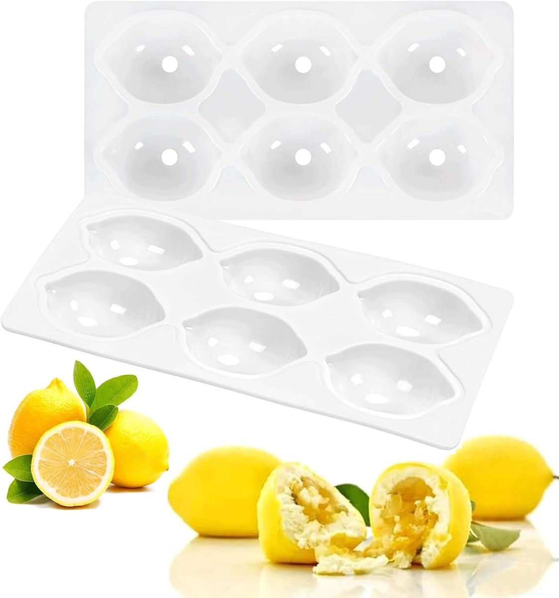 Siliconen taartvorm citroen - 3D mango vorm - niet-klevende coating - ideaal voor desserts - ShopVlot