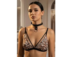 Zwarte Halsband Choker Halssieraad Kunstleer Handgemaakt Standaard Maat Elegante Nekband Accessoire