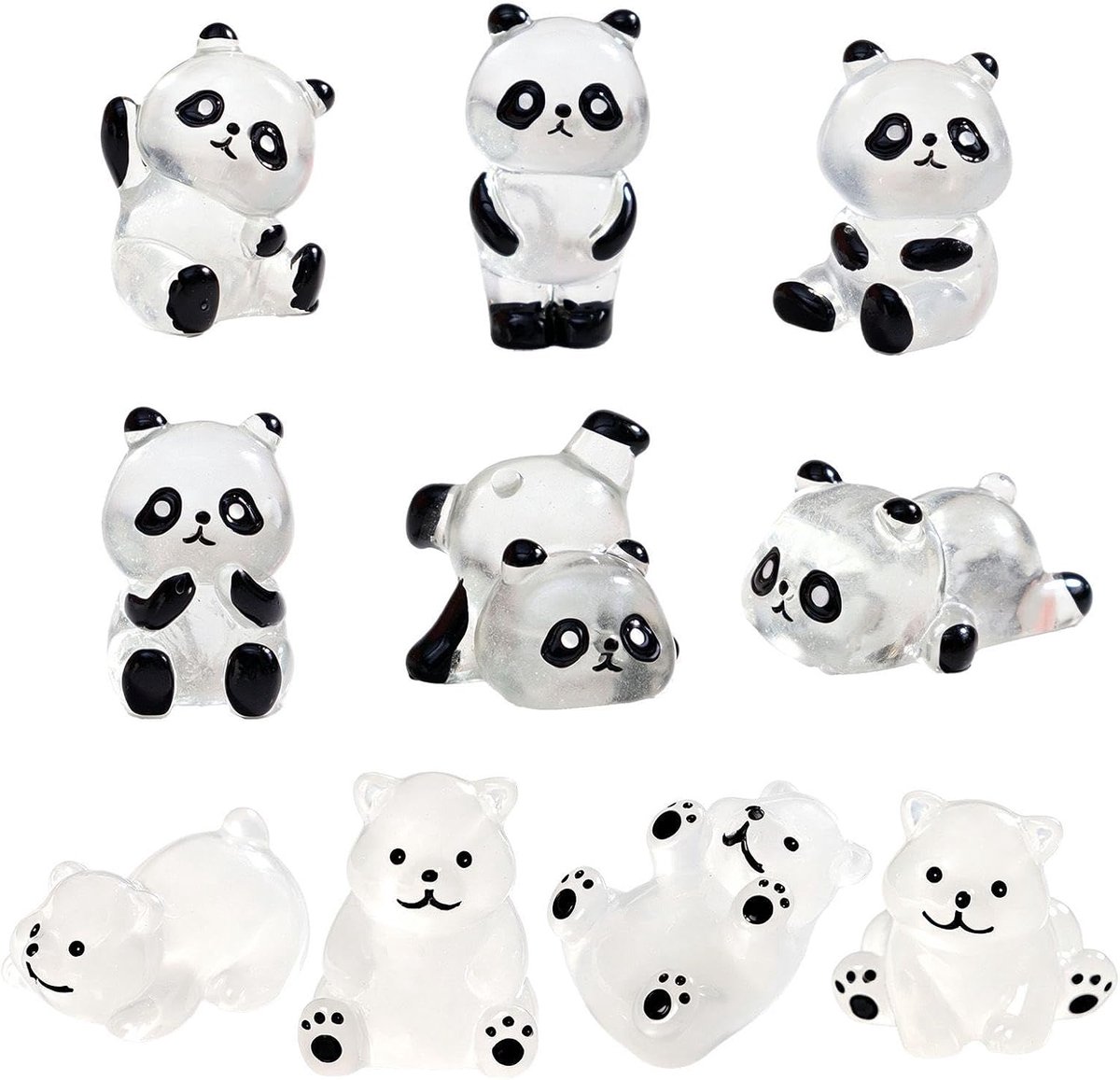 Lichtgevende Ornamenten 10 Stuks - Transparante Dieren - Schattige Decoraties - Perfect Voor Thuiskantoor - ShopVlot