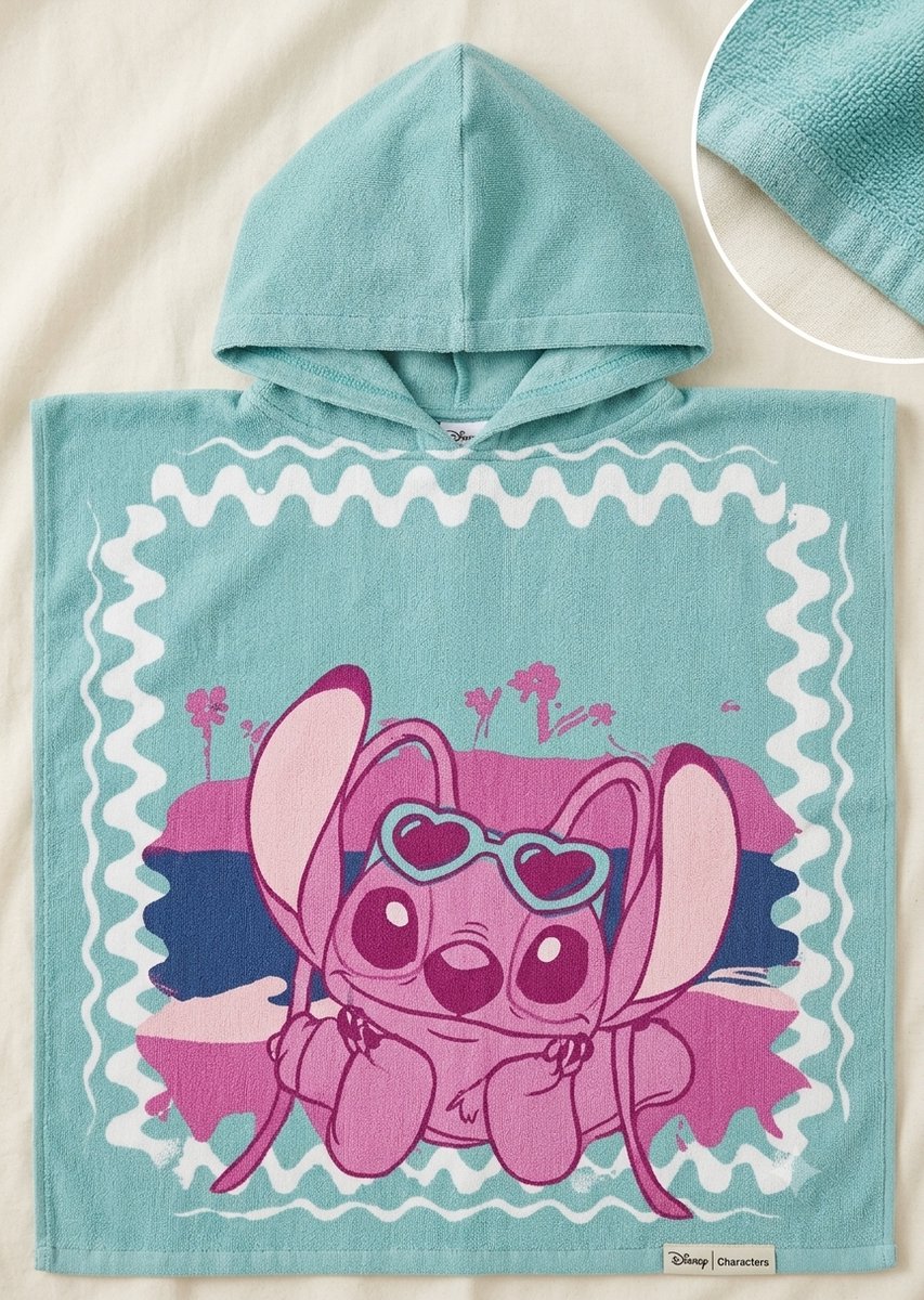 Disney Stitch Badponcho One Size - 60 x 60 cm