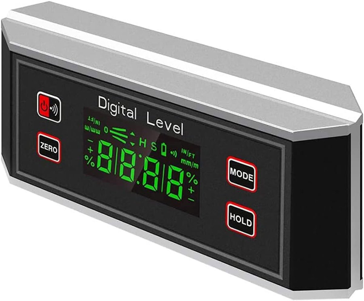 Digitale waterpas 4×90° - V-groef magnetische basis - IP65 waterdicht - Nauwkeurige hoekmeter - ShopVlot
