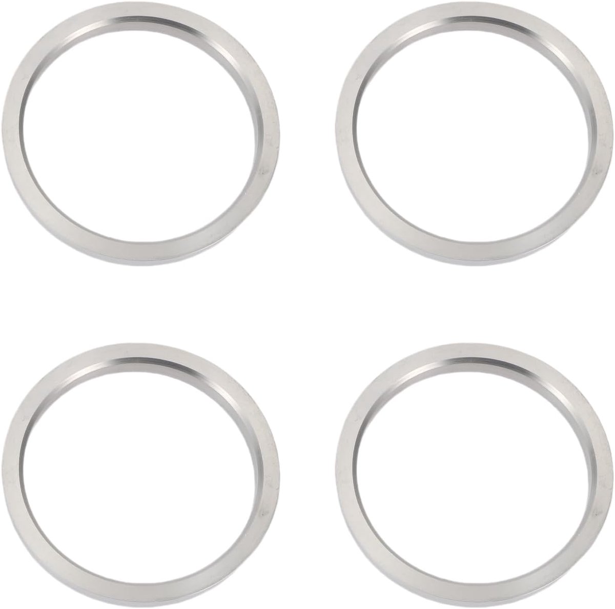 Hub Centric Rings 108mm OD 93.1mm ID - Aluminiumlegering - Zilver - Optimale pasvorm voor voertuigen - ShopVlot