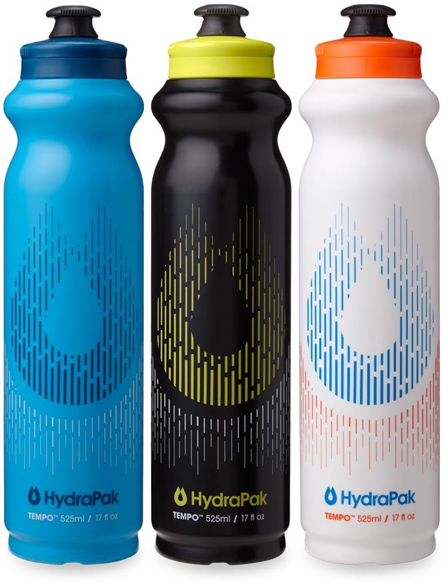 Hydrapak TEMPO BOTTLE 3-PACK 525ml BlueWhiteBlack - Drinkfles