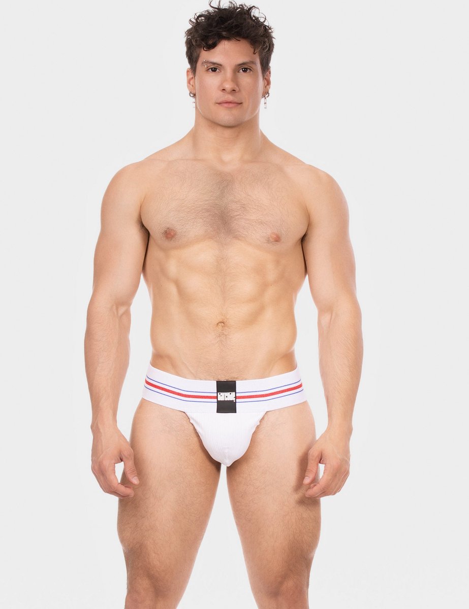 Barcode Berlin Boris Jockstrap White - MAAT XL - Heren Ondergoed - Jockstrap voor Man - Mannen Jock