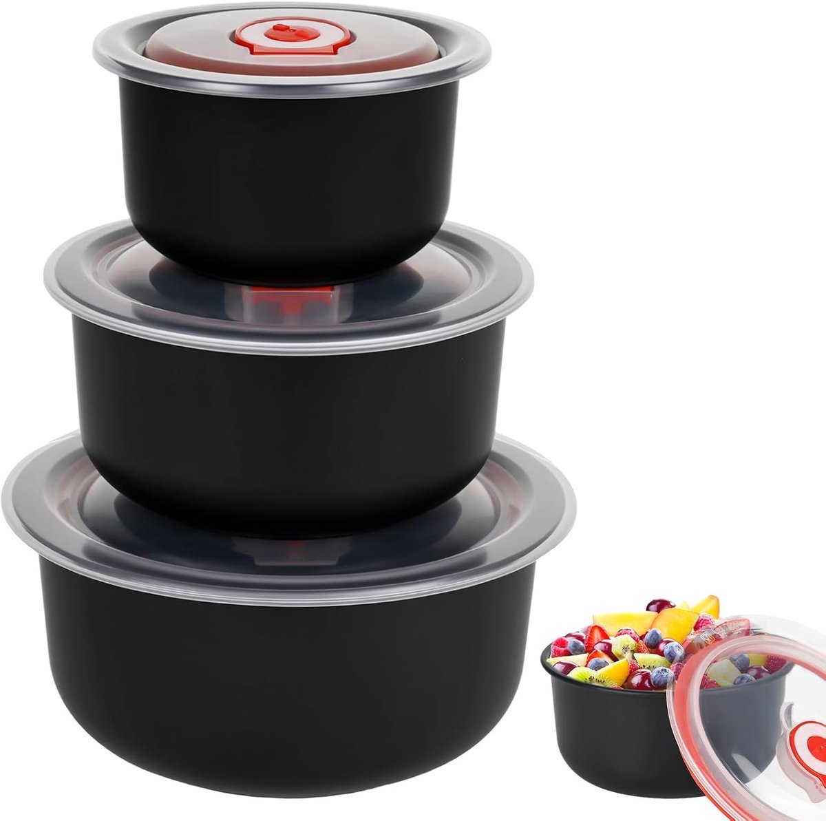 Microgolf tafelgerei met deksel - 300/500/900 ml - BPA-vrij - ideaal voor opwarmen - ShopVlot