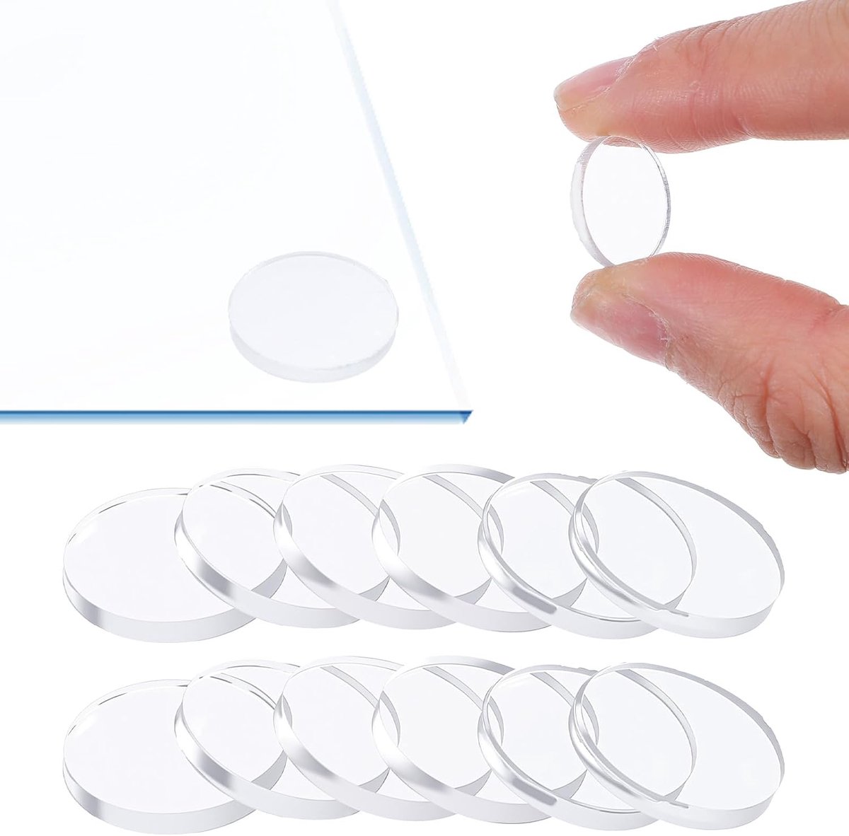 Rubber stoppers 1,5 cm - transparant - zelfklevend - beschermt meubels - ShopVlot