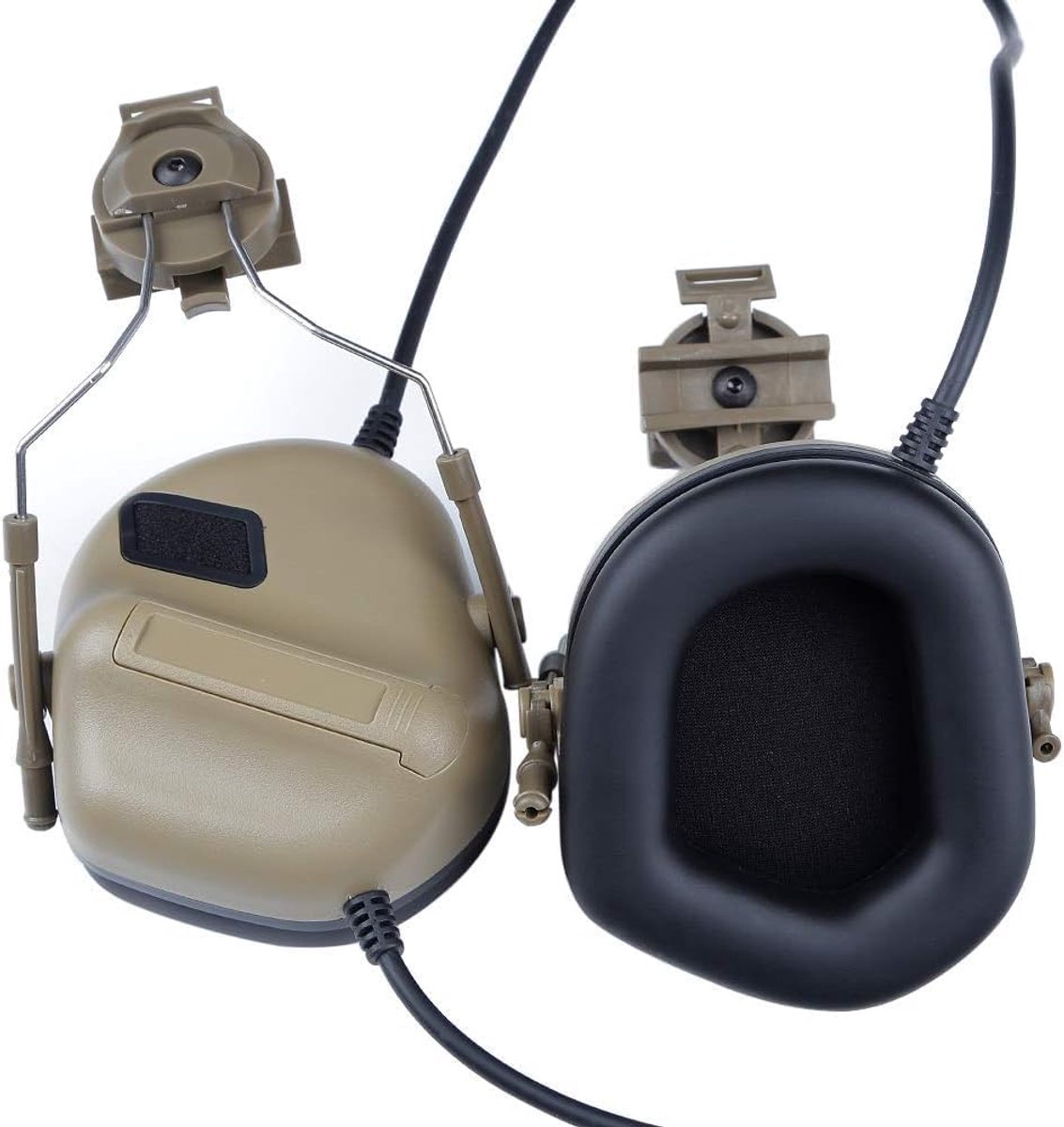 Tactische hoofdtelefoon met snelhelmmontage - militair - communicatieaccessoires - ideaal voor schietactiviteiten - SnelShoppen