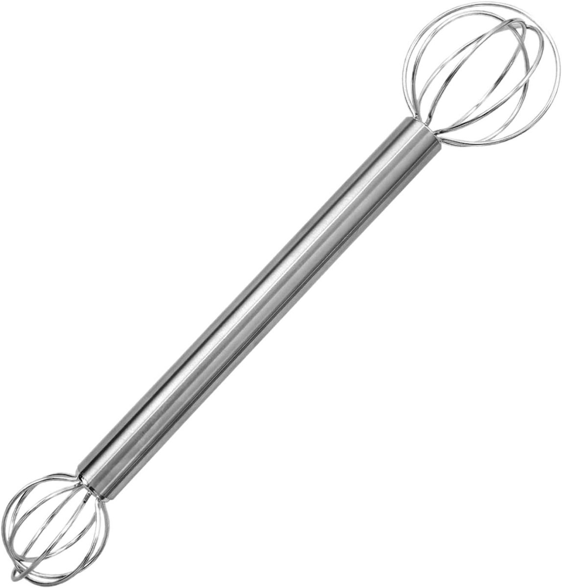 Muddler RVS - Roerstaaf Mengtool - Sauzen Maken - Ergonomische Grip - 20 cm - Zilverkleurig