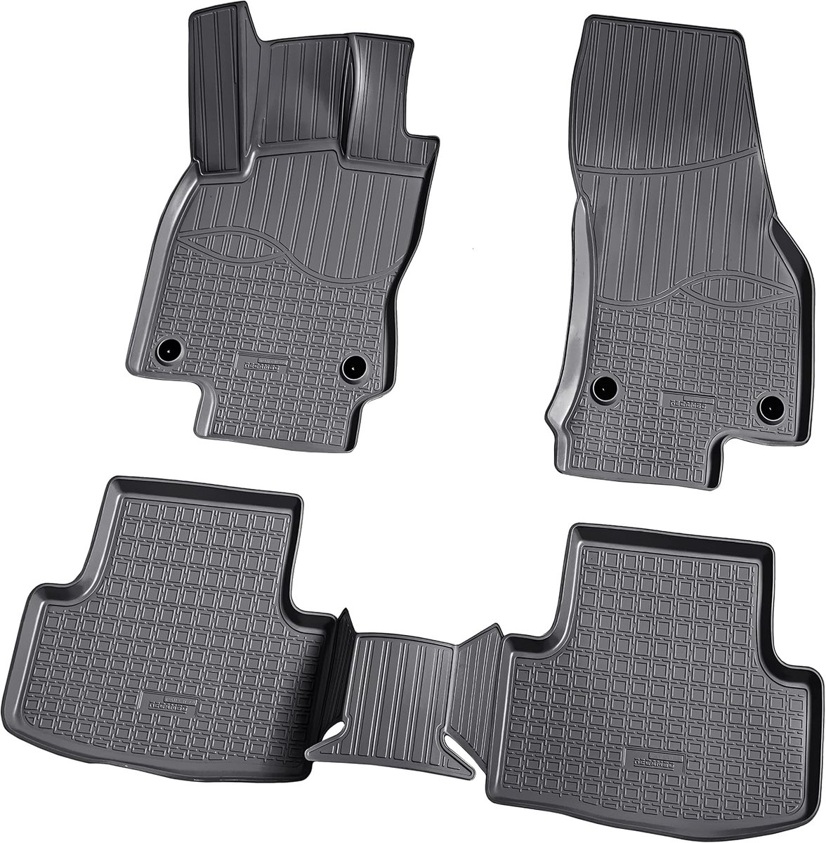 Rubber vloermatten Skoda Karoq NU7 - 3D met hoge rand - waterafstotend en schokbestendig - perfecte pasvorm - ShopVlot