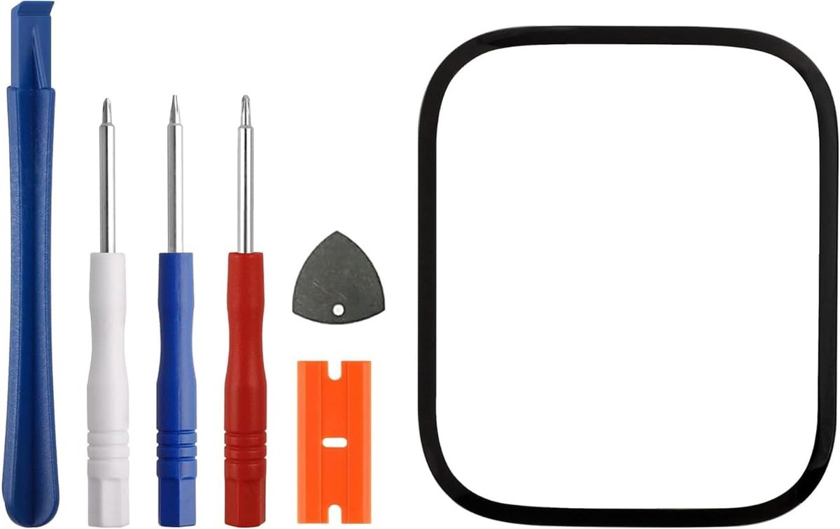 Vervangglas reparatieset voor Apple Watch SE (2022) 44mm - Inclusief gereedschap - Herstel beschadigd glas - ShopVlot