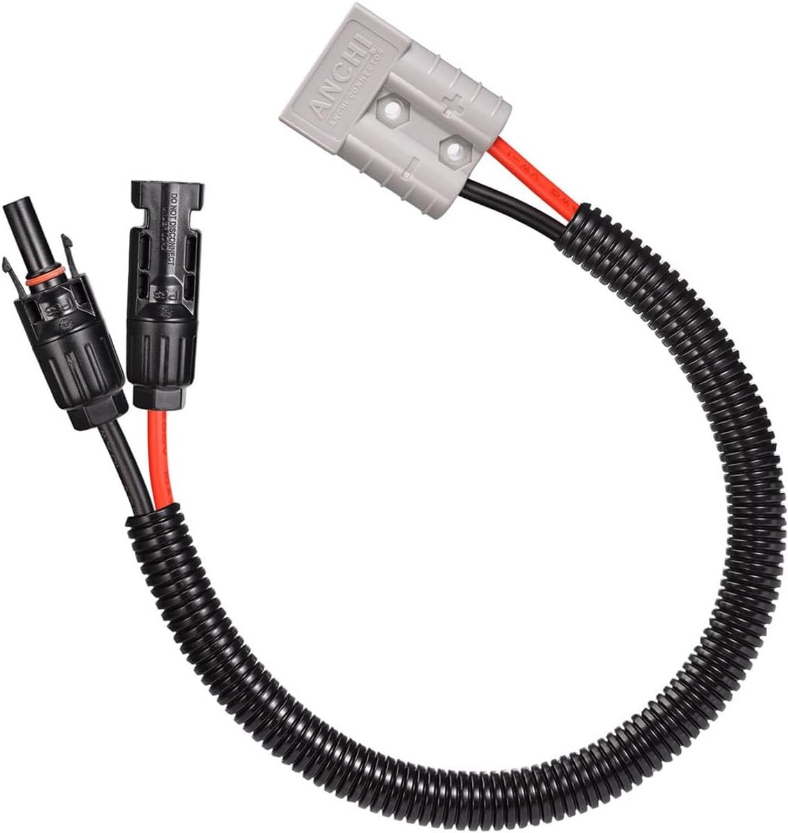 Solar panel connector kabel 10AWG - Anderson 50A/600V - 6FT lengte - ideaal voor zonne-energie toepassingen - ShopVlot