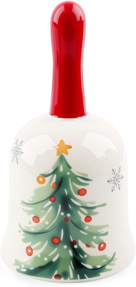 Kerstbel elegante handgreep - klassieke decoratie - perfect voor uitnodigingen - ShopVlot