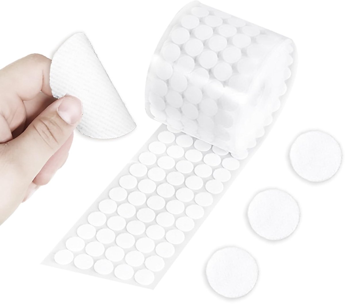 Zelfklevende tape 120 stuks - 30 mm diameter - dubbelzijdig - ideaal voor school en kantoor - ShopVlot