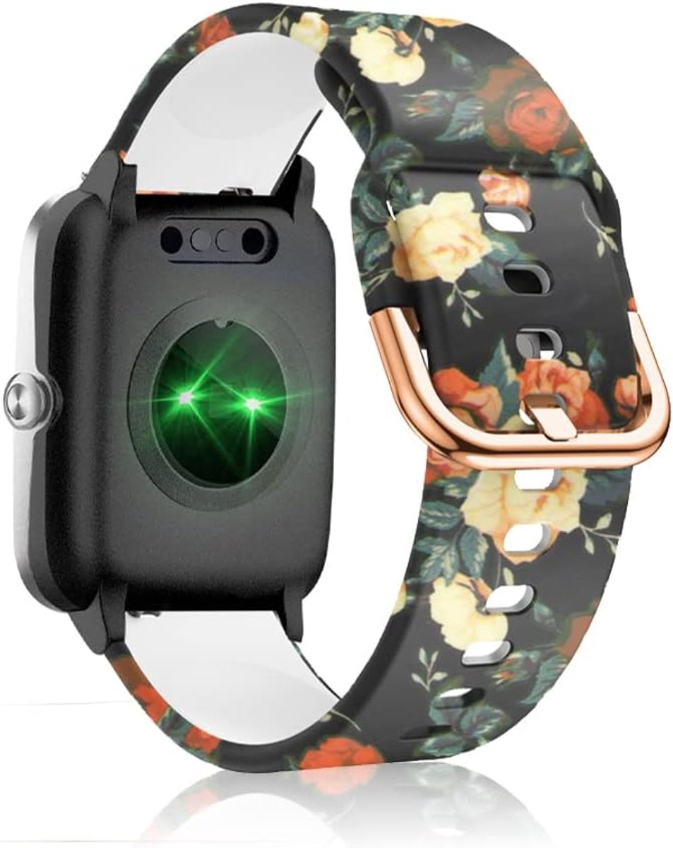 Horlogeband 19mm - Silicoon Vervangband - Rood Roos - Ideaal voor sport en dagelijks gebruik - ShopVlot