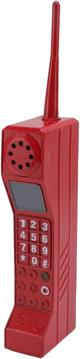 Mobiel retro prop - vintage 80s 90s - ijzer materiaal - nostalgische decoratie voor themafeesten - ShopVlot
