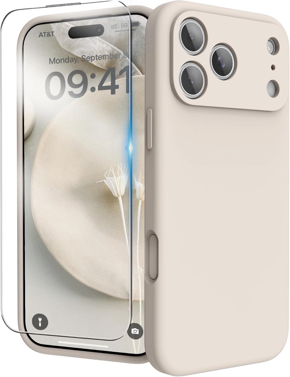Mobiel hoesje 6,38 inch - vloeibaar siliconen camera cover - zacht gel rubber - schokbestendig - ShopVlot