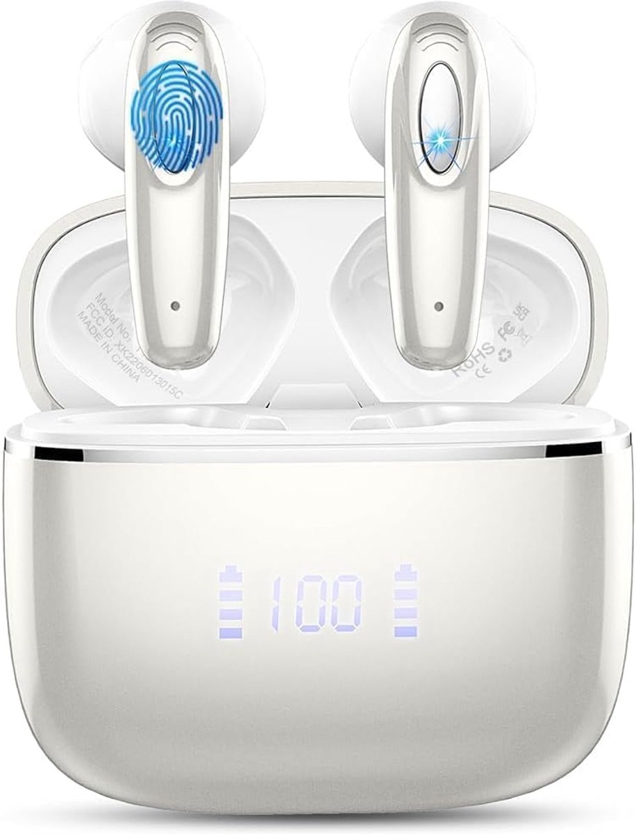 In-Ear Headphones Bluetooth 5.4 - Draadloos - Lichtgewicht - Ideaal voor onderweg - ShopVlot