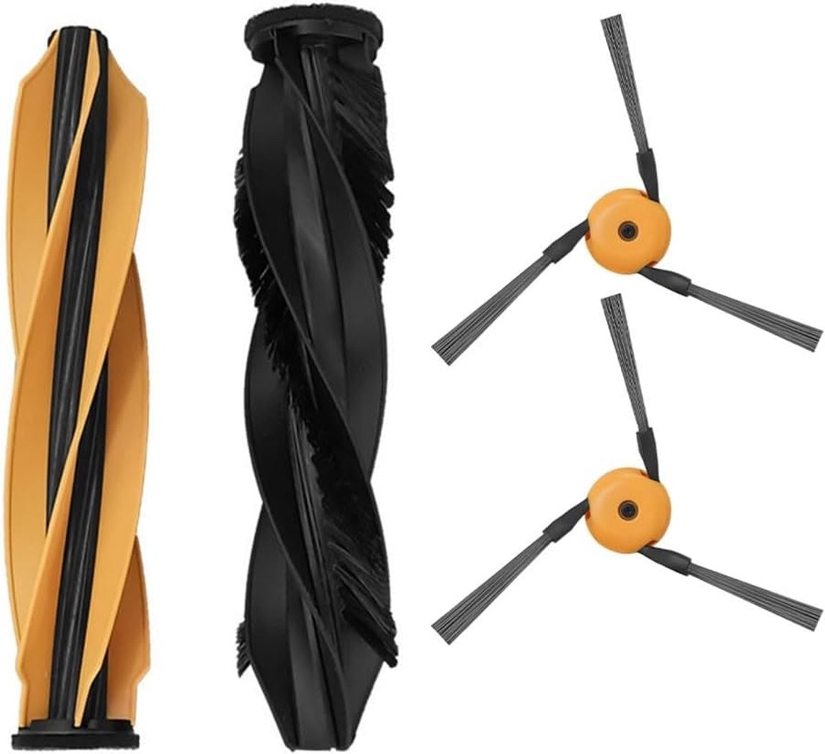 Robot stofzuiger vervangende borstelset - 4-pack hoofdborstel en zijborstels - anti-tangle ontwerp - ShopVlot