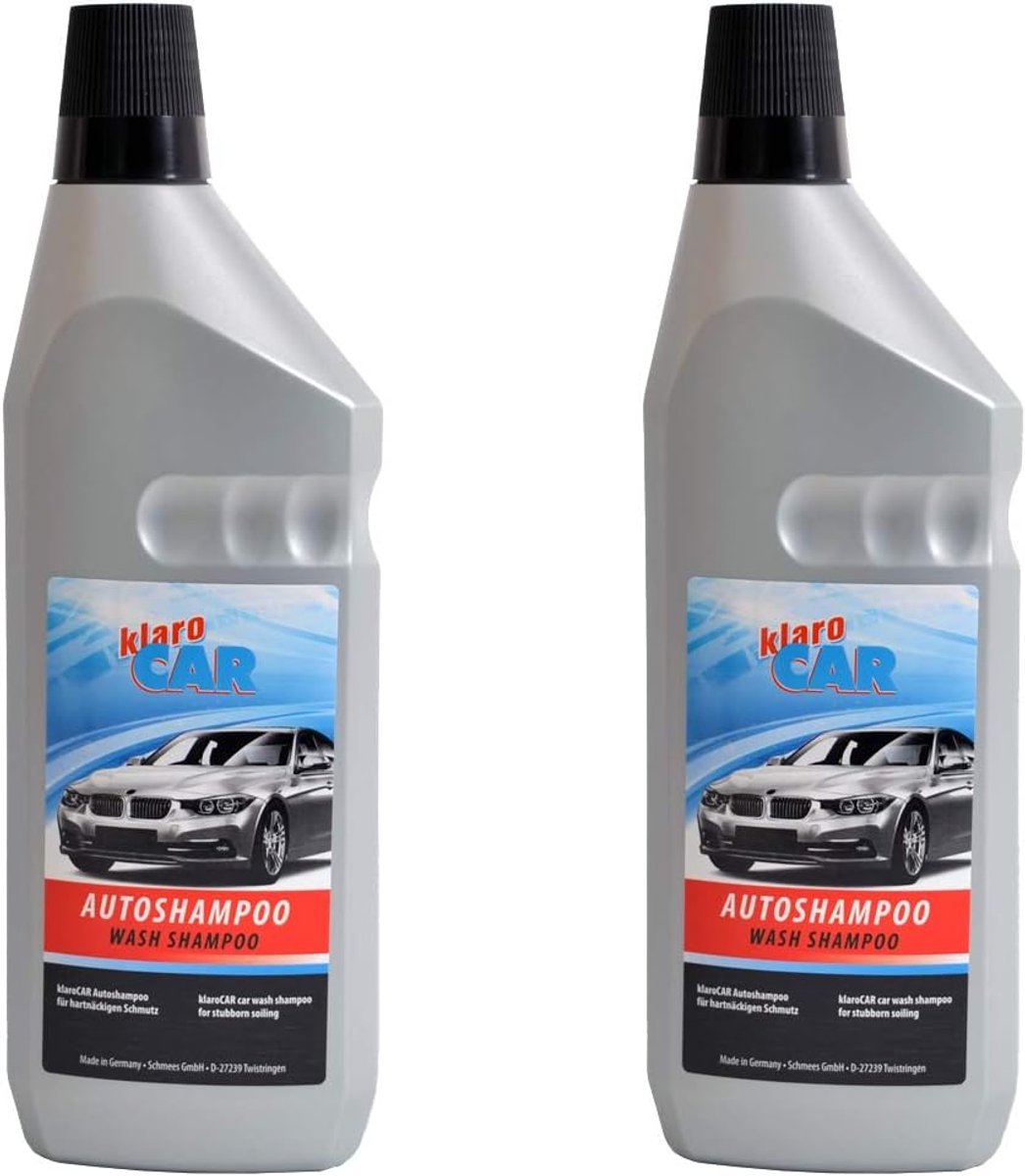 Auto shampoo met wax set van 2 - 1000 ml per fles - verfvriendelijk - voorkomt watervlekken - ShopVlot