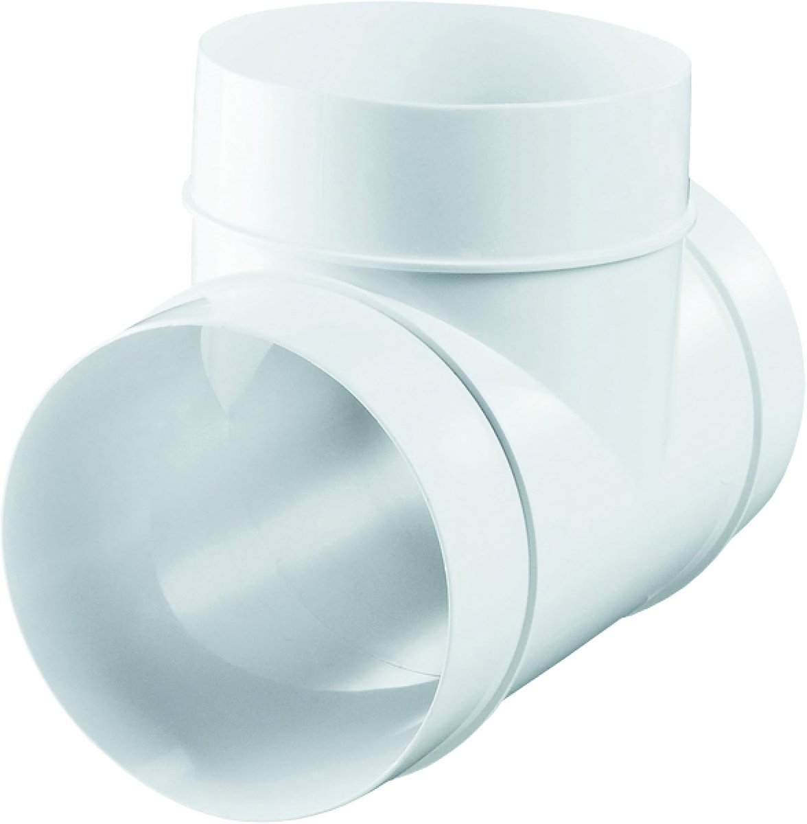 T-stuk ronde buis verbinding ventilatiekanaal DN 150mm - kunststof - voor efficiënte luchtverdeling - ShopVlot