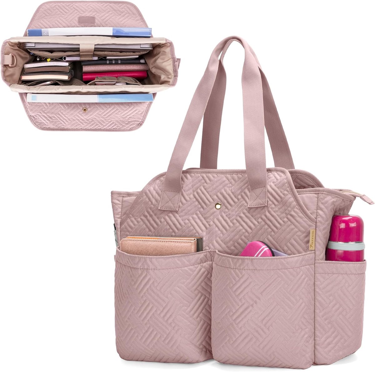 Tote tas voor vrouwen - grote schoudertas - met laptopcompartiment - ideaal voor docenten - ShopVlot