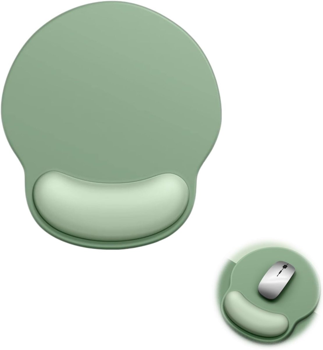 Ergonomische muismat met polssteun - traagschuim - antislip rubberen basis - ShopVlot