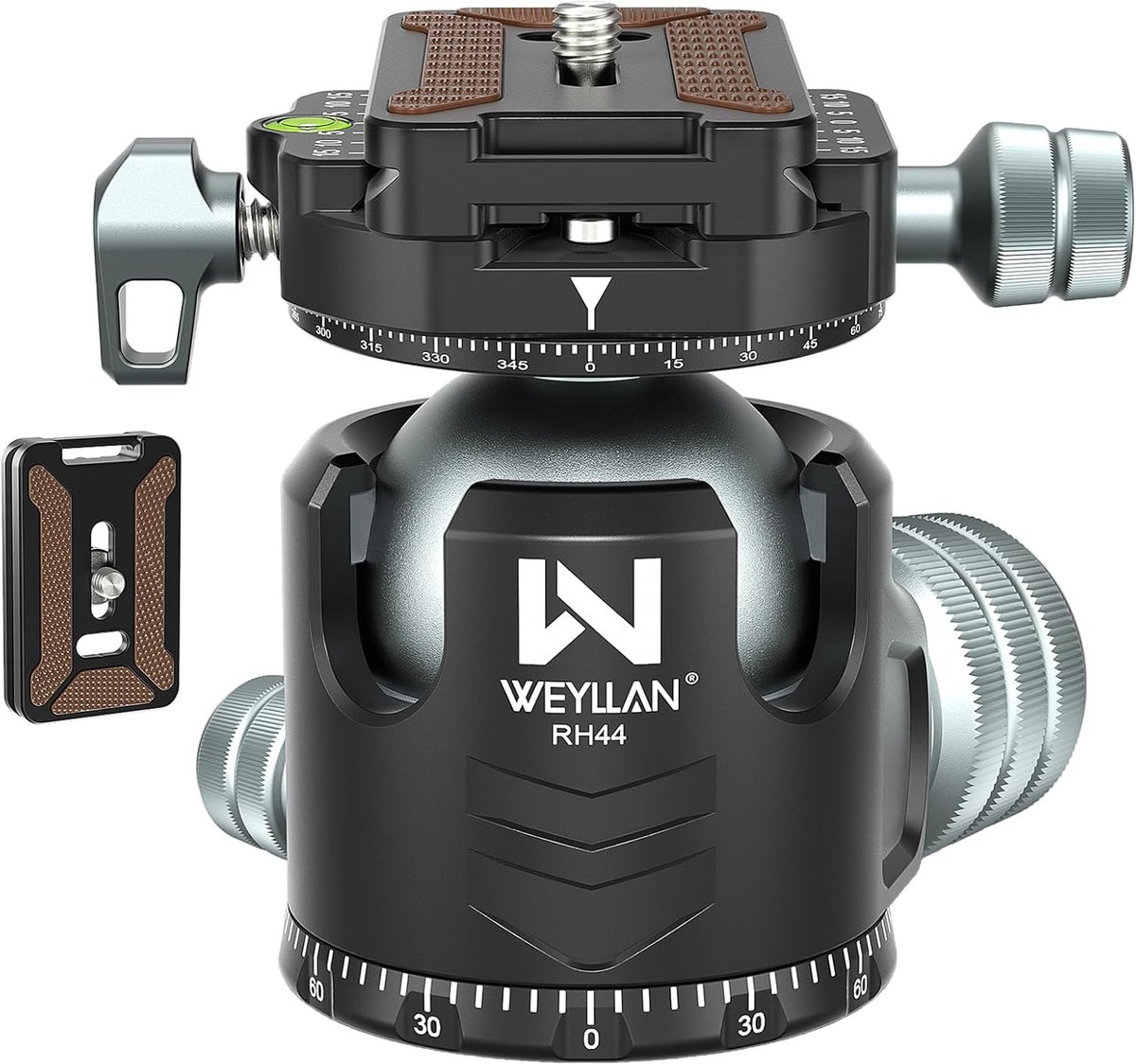 Statief met balhoofd 52mm - Dubbele panorama 360° - Arca-Swiss compatibel - Ideaal voor stabiele video-opnames - ShopVlot