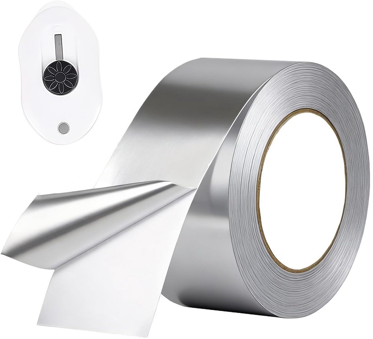 Aluminium tape 5 cm x 50 m - zilver - waterdicht en hittebestendig - ideaal voor isolatie - ShopVlot