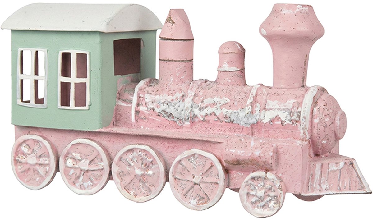 Clayre & Eef Kersthanger Trein Roze Kunststof