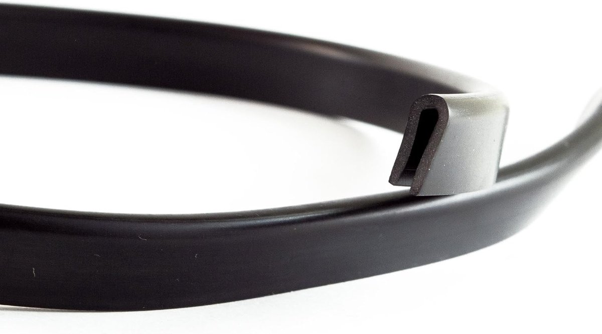 Kantenschutz profiel 1,5-3 mm - rubber EPDM - flexibel en weerbestendig - ideaal voor kunststof randen - ShopVlot