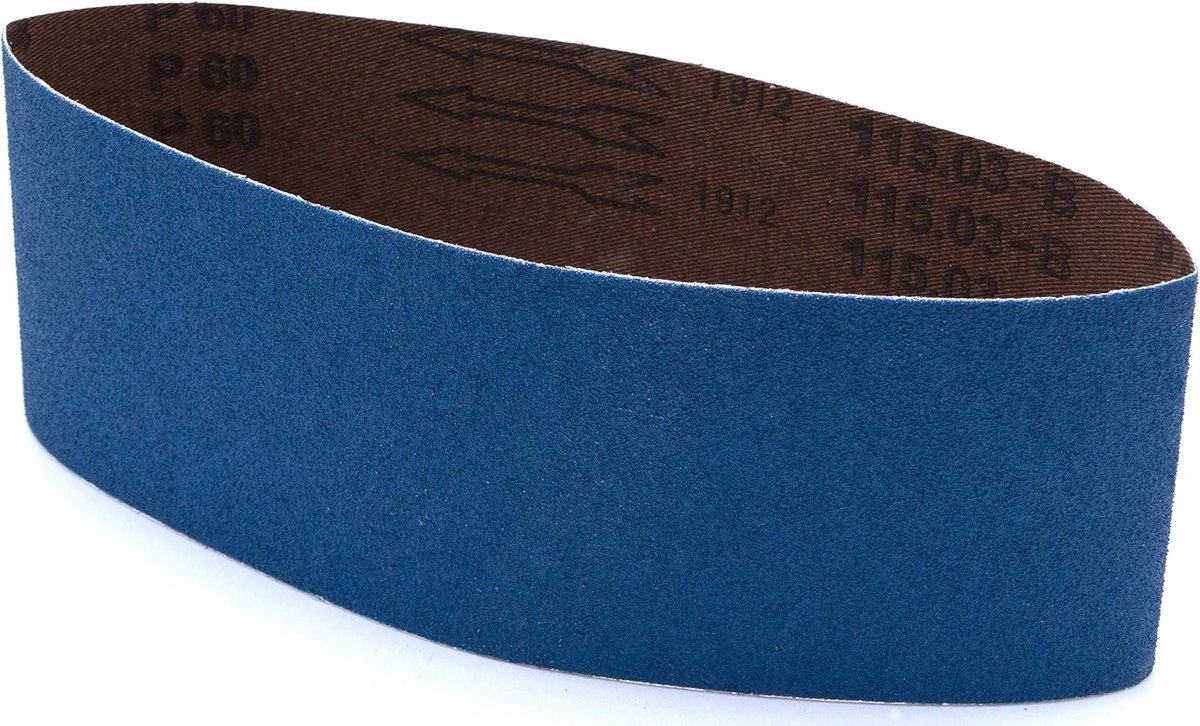 Schuurbanden 105 x 620 mm - zirconia - 3 stuks - grit 100 - voor hout en metaal - ShopVlot