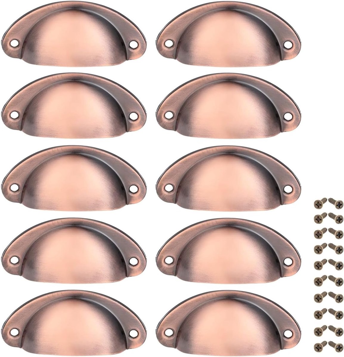 Cabinet Cup Pull Handvat 82x35mm - Vintage Antiek - Rose Gold - Perfect voor Keukenmeubels - ShopVlot