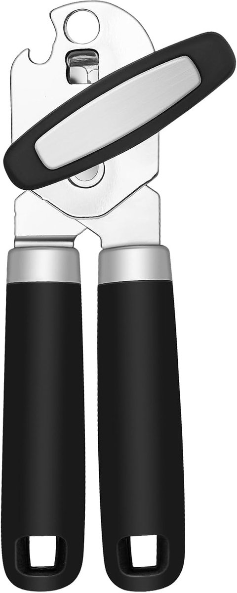 Handmatige blikopener - Heavy Duty van roestvrij staal - ergonomisch design - veilig openen van blikken - ShopVlot